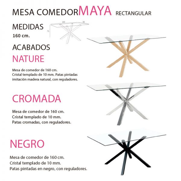 mesa-comedor-maya-rectangular-con-tapa-vidrio-y-patas-metalicas-cruzadas-acabados