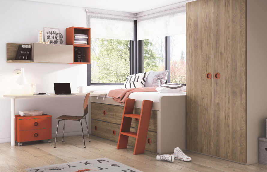 composicion-conjunto-dormitorio-juvenil-con-cama-compacto-jy0003-del-fabricante-lofer-home
