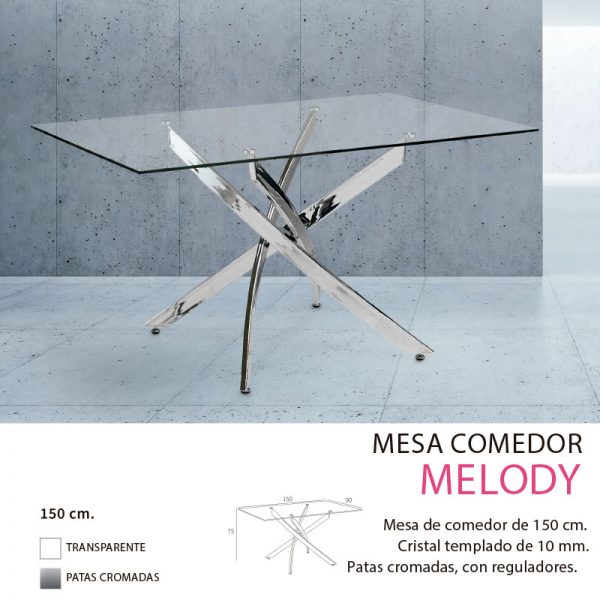 mesa-comedor-melody-rectangular-con-tapa-vidrio-y-patas-cromadas-cruzadas
